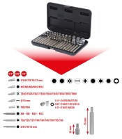 1/4"+3/8"+1/2" Torx-Steckschlüssel-...