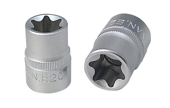 1/2" Torx-E-Stecknuss, E22