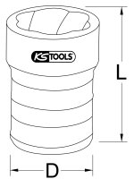 1/2" Spiral-Profil-Kraft-Stecknuss, 20mm