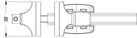 Parallel-Schraubstock ohne Drehteller, 100 mm