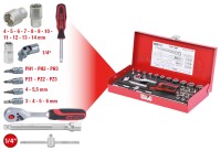 1/4" Steckschlüssel-Satz, 30-tlg