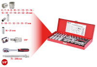 3/8" Steckschlüssel-Satz, 30-tlg