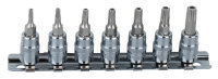 1/4" CHROMEplus Bit-Stecknuss-Satz Torx, Bohrung,...