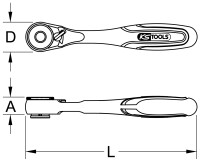 1/4" Bit-Umschaltknarre