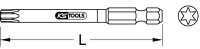 1/4" TORSIONpower Bit Torx, 75mm, T10