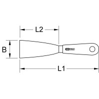 BERYLLIUMplus Schaberspachtel biegsam 25 mm