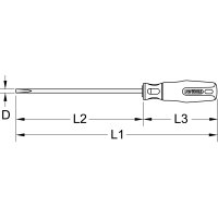 BERYLLIUMplus Schraubendreher Schlitz 4x100mm