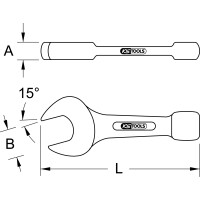 BRONZEplus Schlag-Maulschlüssel 3/4"