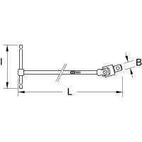 BRONZEplus T-Gelenkschlüssel 1" 660 mm