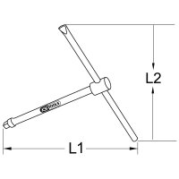 BRONZEplus T-Griff 1/2" 245 mm