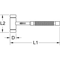 BRONZEplus Maschinistenhammer, 1100g, amerikanische Form