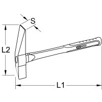 BRONZEplus Kesselstein-/Entrostungshammer, 200g