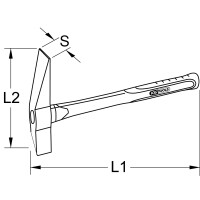 BRONZEplus Kesselstein-/Entrostungshammer, 800g