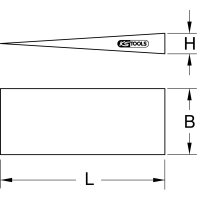 BRONZEplus Flanschkeil 80x15x6 mm