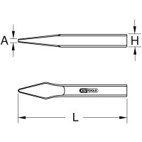 BRONZEplus Kreuzmeißel, 150mm