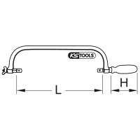 BRONZEplus Bügelsäge 560 mm