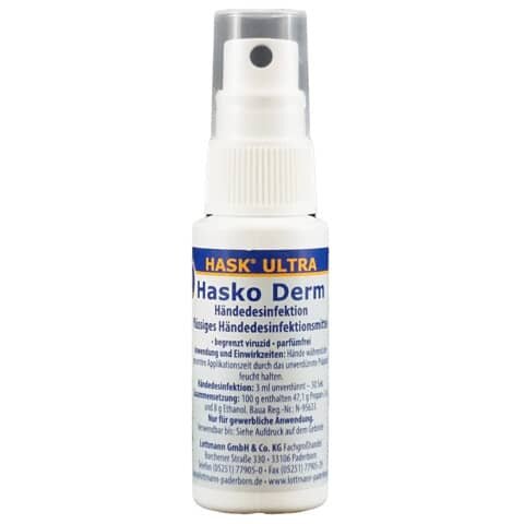 Händedesinfektion Derm, 30ml HASKO 119052002