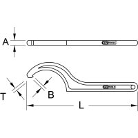 BRONZEplus Hakenschlüssel Ø 120-130 mm