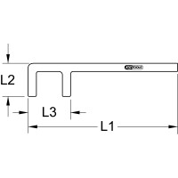 BRONZEplus Ventilhaken 13x30 mm