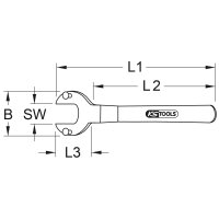 BRONZEplus Schlüssel für Tankwagenventil Typ A 160x90 mm