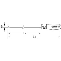 BRONZEplus Dreikantschaber 310 mm