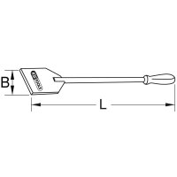 BRONZEplus Schaber mit Stiel 480 mm