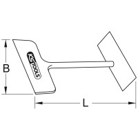 BRONZEplus Plattenschaber 75 mm