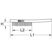 BRONZEplus Zündkerzenbürste, Runddraht glatt, 145 mm