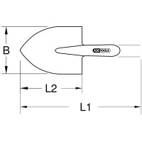 BRONZEplus Klappspaten 320x180 mm