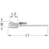 BRONZEplus Dunggabel mit Stiel 1600 mm