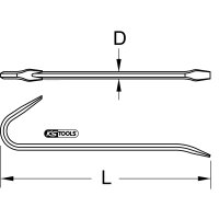 BRONZEplus Nagel-/Knippeisen 450 mm