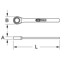 EDELSTAHL Einringschlüssel, 12mm