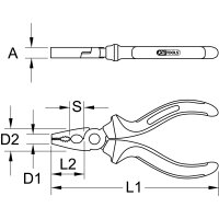 TITANplus Kombinationszange, 160mm