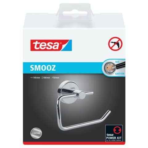 tesa® SMOOZ WC-Rollenhalter, verchromt, inkl. Klebelösung