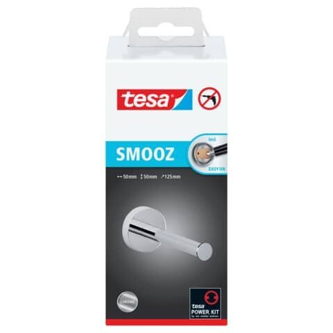 tesa® SMOOZ Toilettenpapier-Ersatzrollenhalter, inkl. Klebelösung