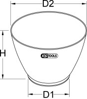 Gipsbecher, 0,65 Liter