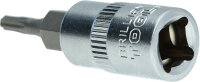 1/4" Torx-Bit-Stecknuss, mit Stirnlochbohrung, TB9