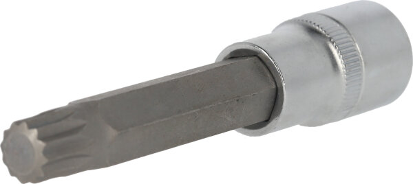 1/2" Vielzahn-Bit-Stecknuss, 100 mm lang, M12