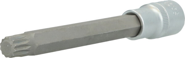 1/2" Vielzahn-Bit-Stecknuss, 140 mm lang, M12