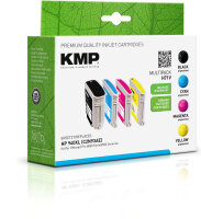 KMP H71V  schwarz, cyan, magenta, gelb Druckerpatrone...