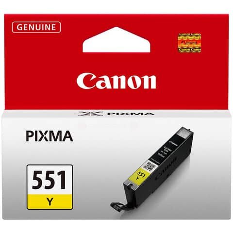 CLI-551Y, Tintentank yellow für CANON PIXMA MG5450, MG6350, PIXMA iP7250