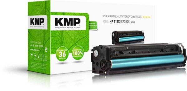 KMP H-T189  schwarz Toner kompatibel zu HP 312X (CF380X)