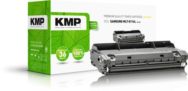 KMP SA-T68  schwarz Toner kompatibel zu SAMSUNG MLT-D116L (SU828A)