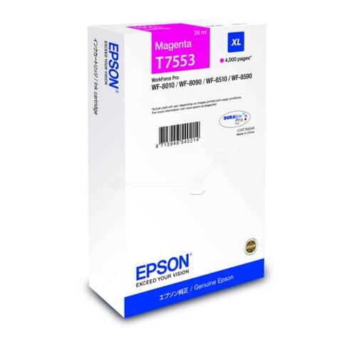 Original Epson Tintenpatrone magenta (C13T755340,T7553,T755340)