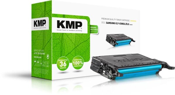 KMP SA-T49  cyan Toner kompatibel zu SAMSUNG CLT-C5082L (SU055A)