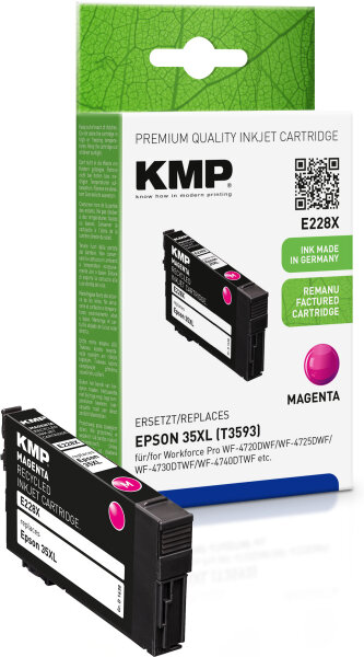 KMP E228X  magenta Druckerpatrone kompatibel zu EPSON 35XL / T3593XL