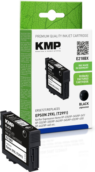 KMP E218BX  schwarz Druckerpatrone kompatibel zu EPSON T2991XL