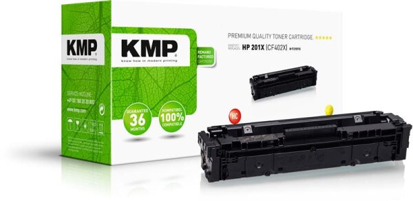 KMP H-T215YX  gelb Toner kompatibel zu HP 201X (CF402X)