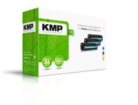 KMP H-T189CMY  cyan, magenta, gelb Toner kompatibel zu HP...