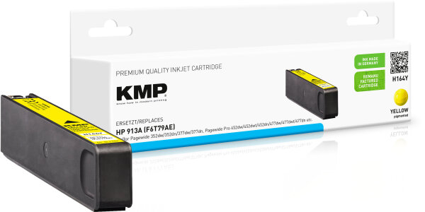 KMP H164Y  gelb Druckerpatrone kompatibel zu HP 913A (F6T79AE)